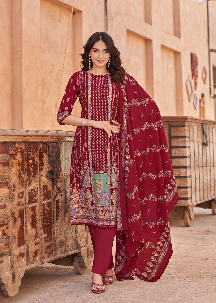 Alok Kajal Vol 3 Catalog dress material wholesalers