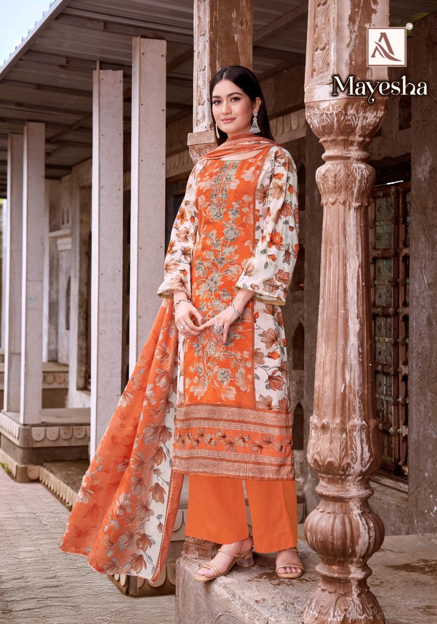 Alok Mayesha catalog wholesale ladies dress material in mumbai