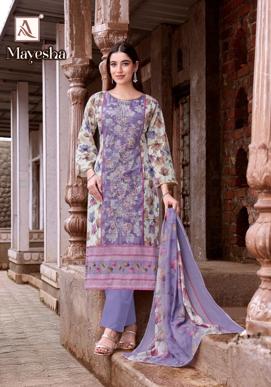 Alok Mayesha catalog wholesale ladies dress material in mumbai
