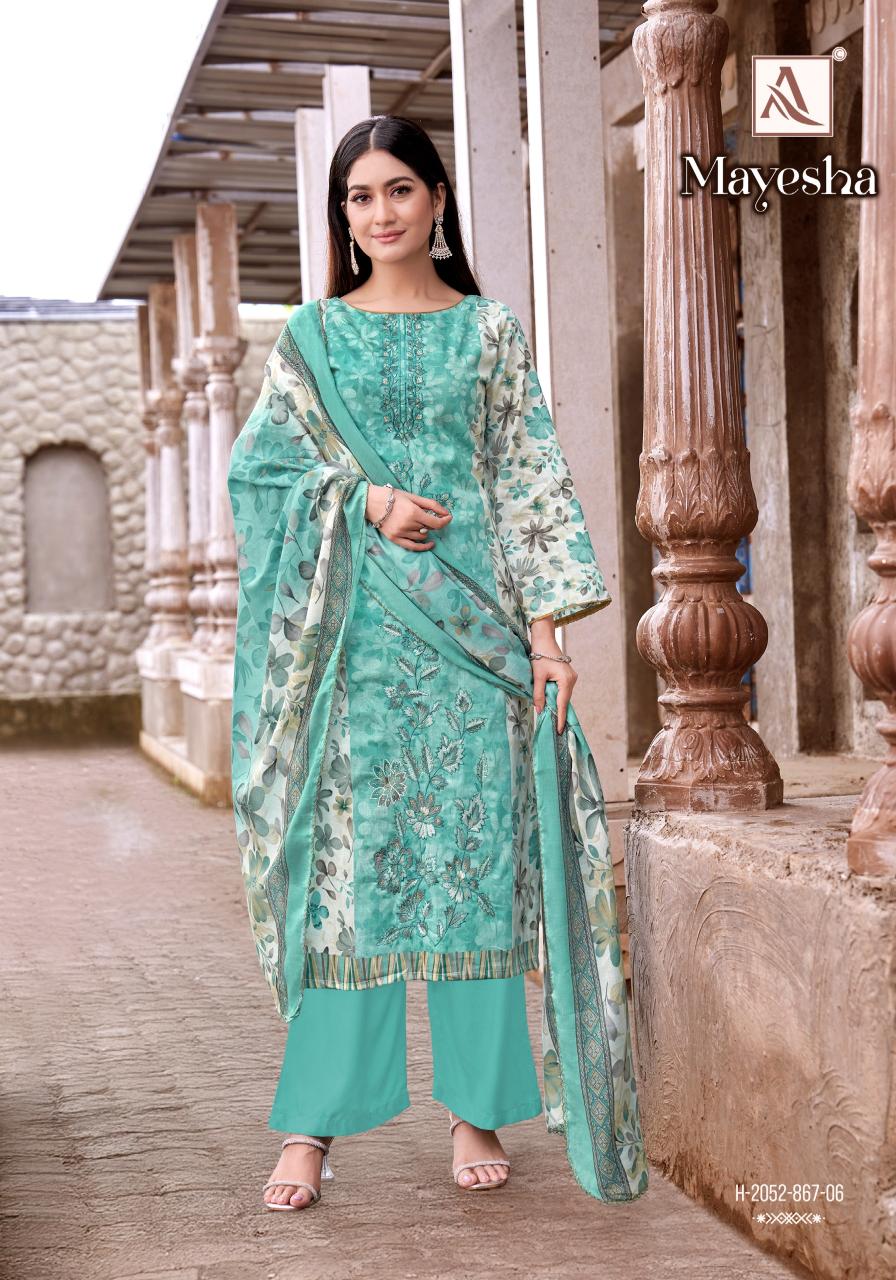 Alok Mayesha catalog wholesale ladies dress material in mumbai