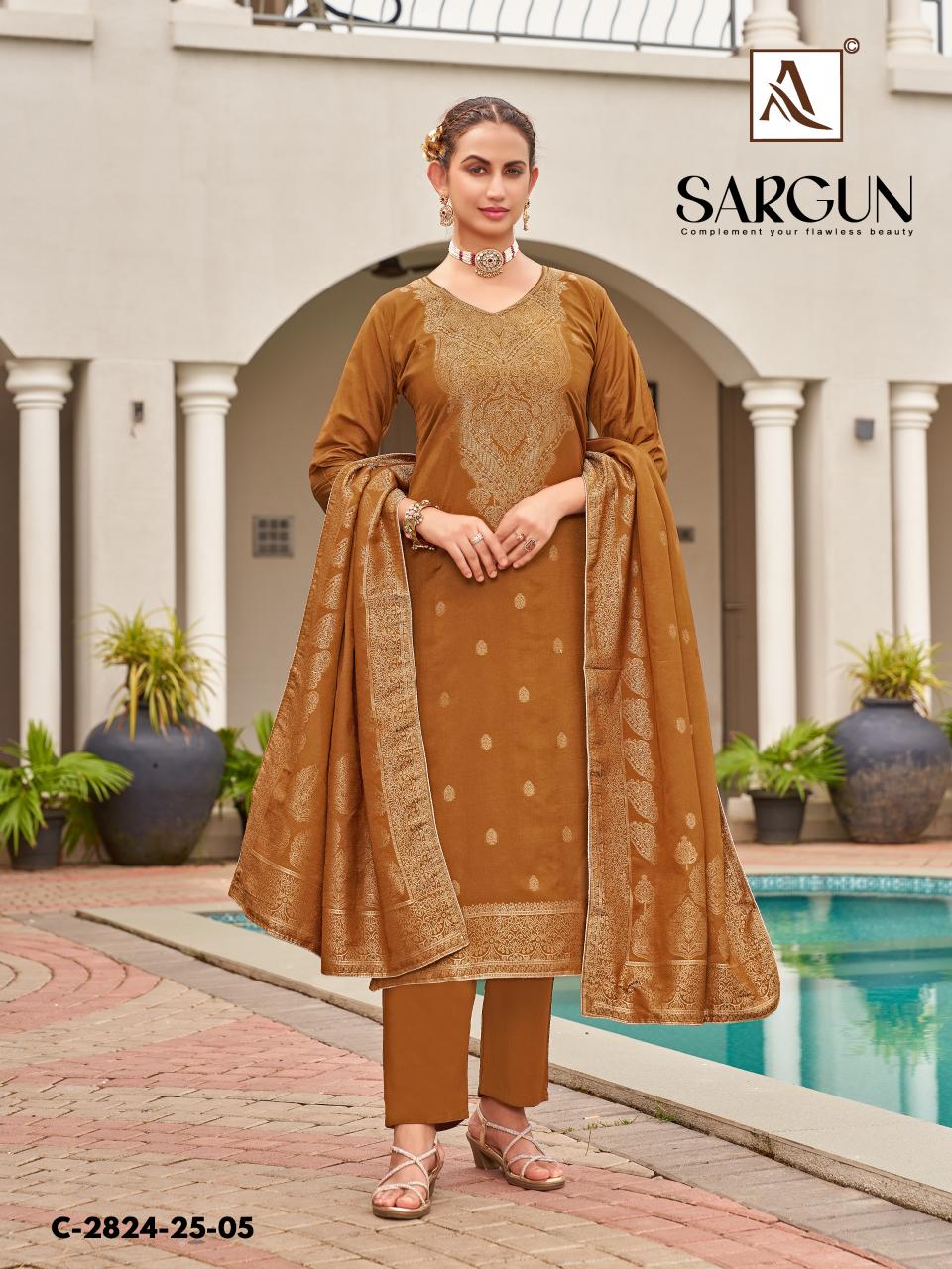 Alok Sargun catalog wholesaler of dress material in baroda