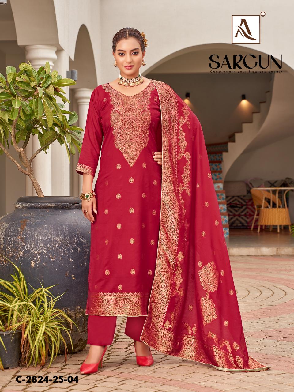 Alok Sargun catalog wholesaler of dress material in baroda