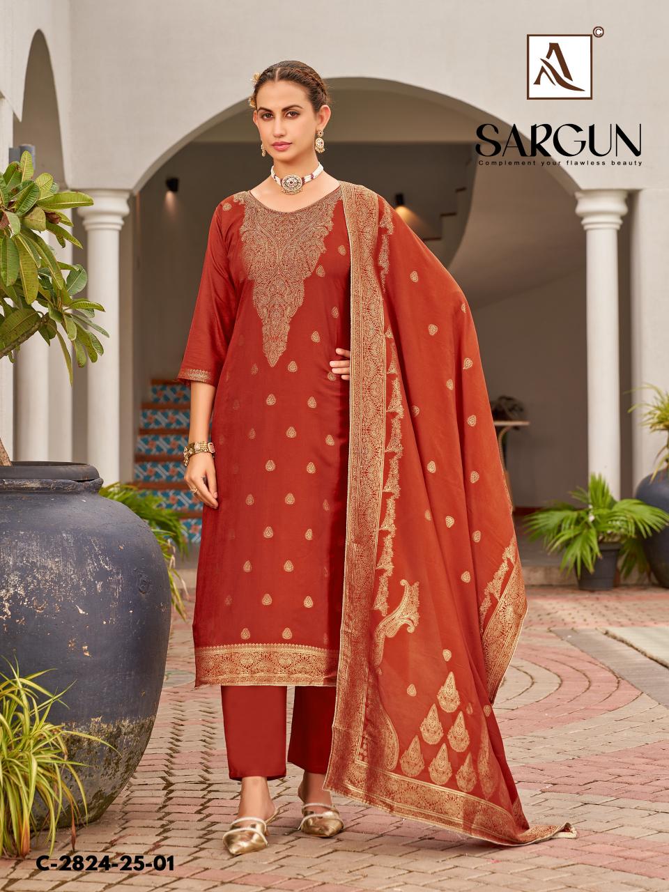 Alok Sargun catalog wholesaler of dress material in baroda
