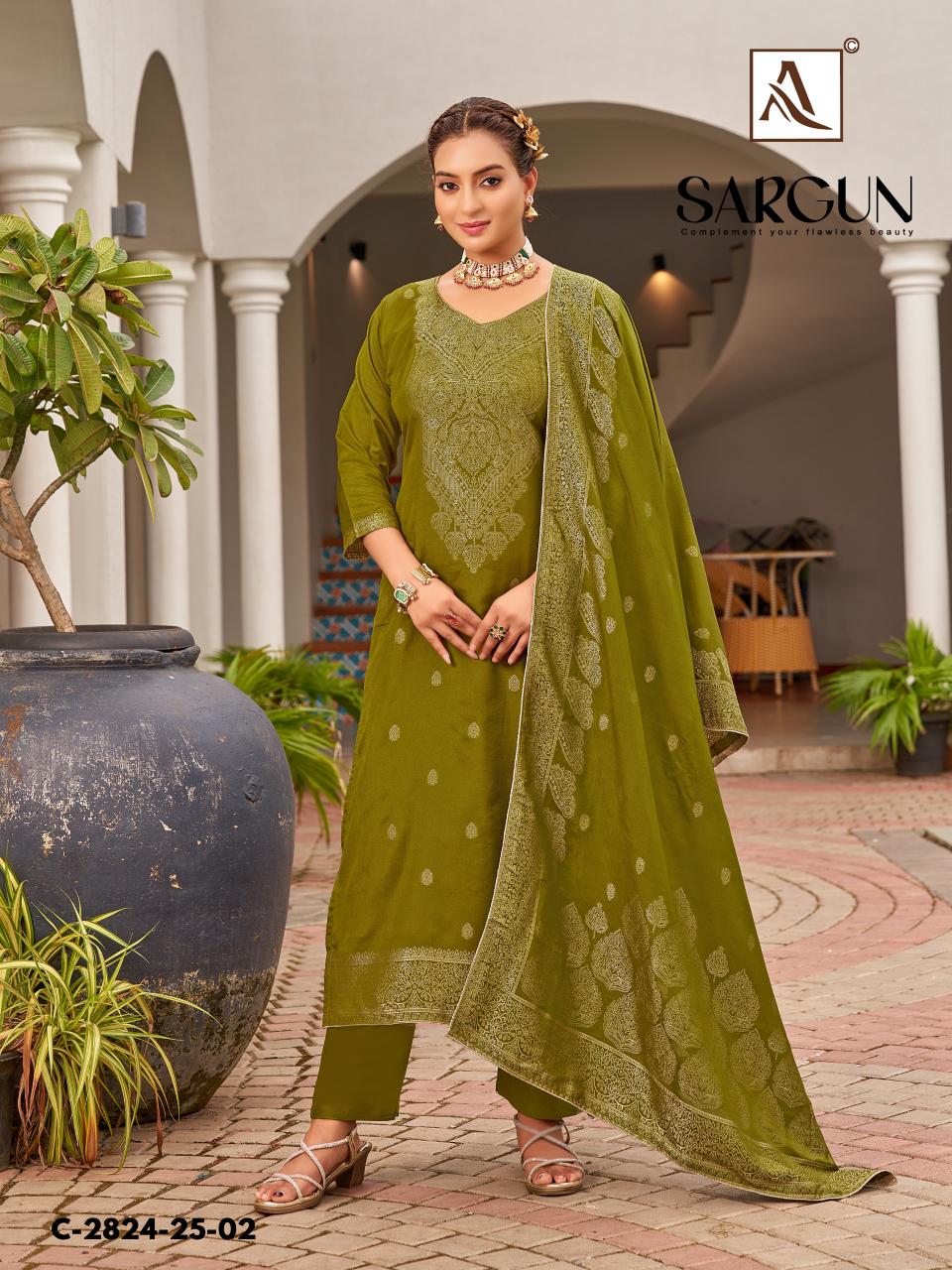 Alok Sargun catalog wholesaler of dress material in baroda
