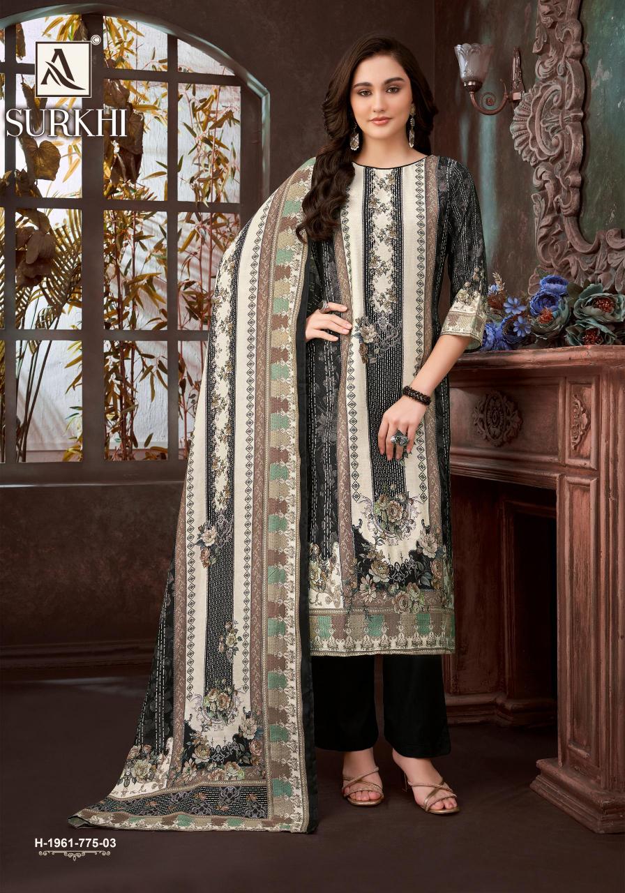 Alok Surkhi catalog wholesale dress material market in nagpur