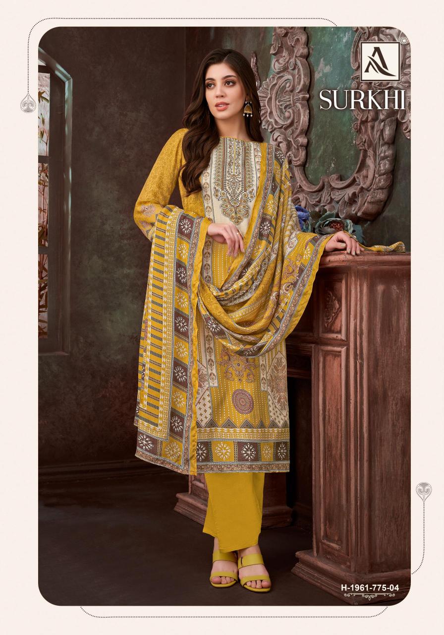 Alok Surkhi catalog wholesale dress material market in nagpur