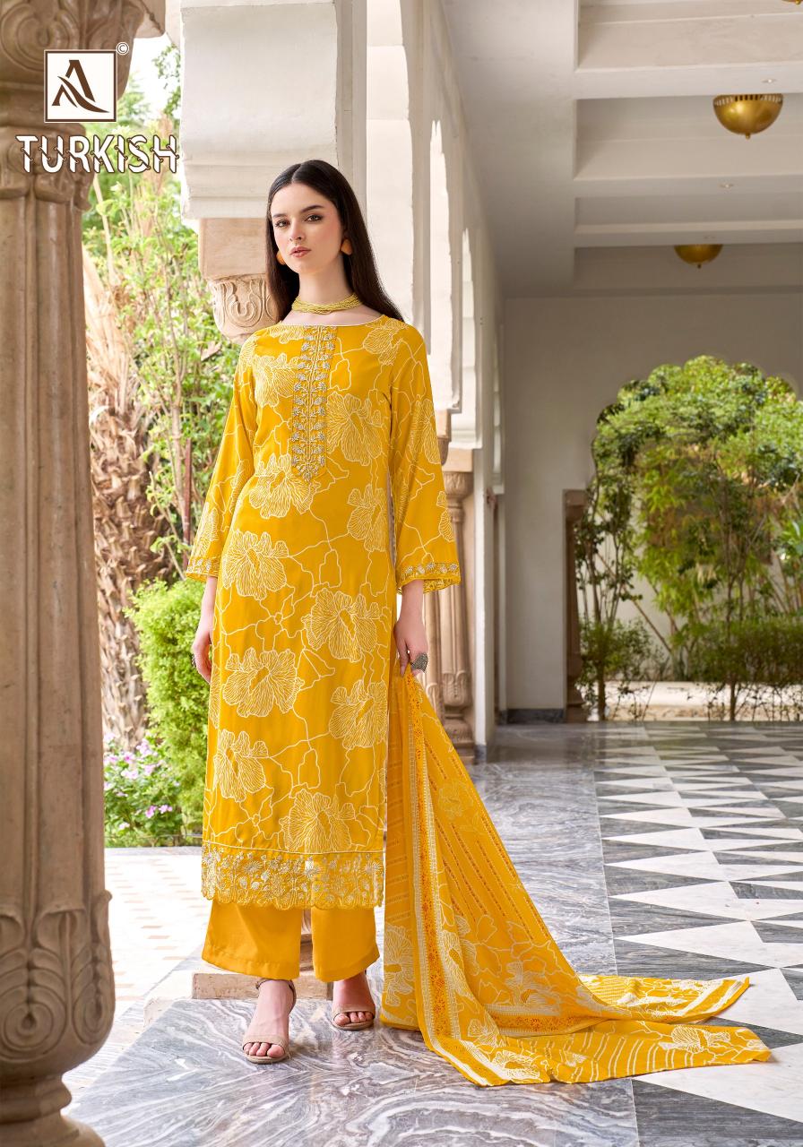 Alok Turkish Catalog pagavat dress materials wholesale