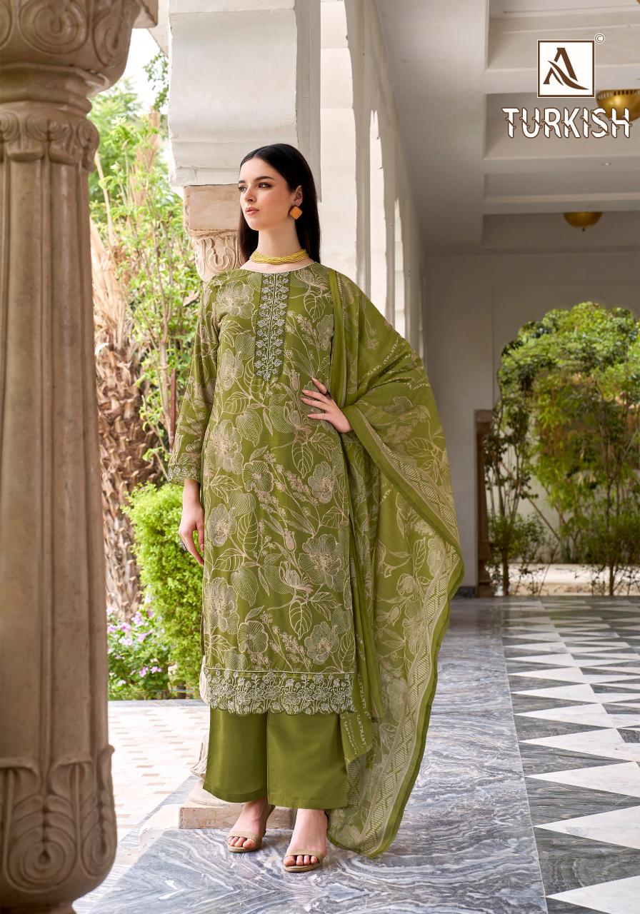 Alok Turkish Catalog pagavat dress materials wholesale