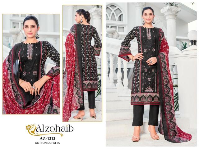 Alzohaib Az Noor vol 2 catalog Catalog Chiffon Duppatta wholesale pakistani suits dwarka delhi