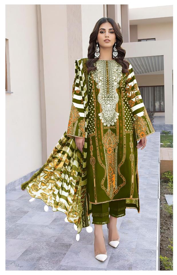 Alzohaib Az Rubina vol 1 catalog Cotton Duppatta wholesale pakistani suits online