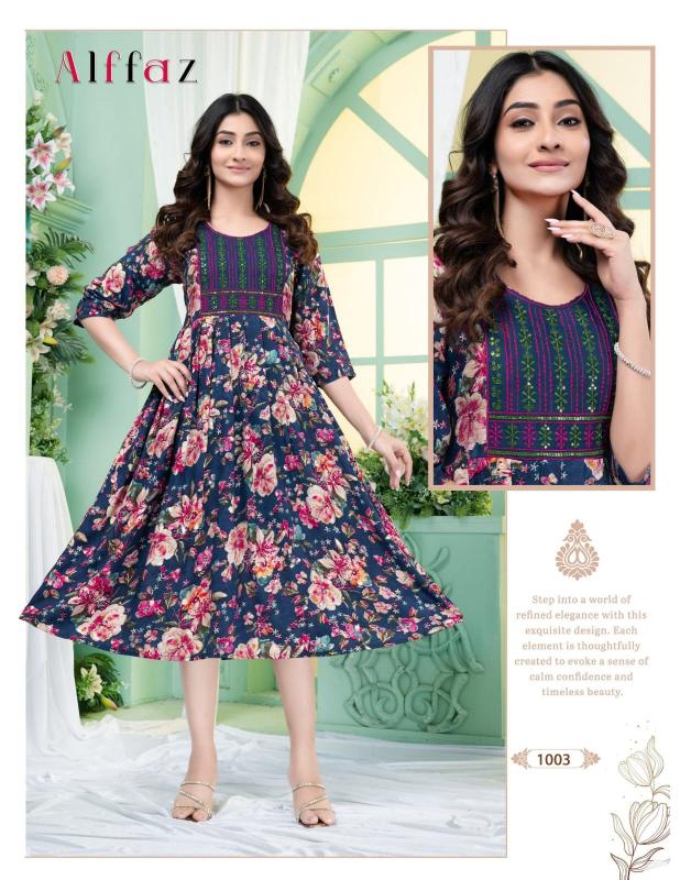 Beauty Alffaz catalog branded kurtis for wholesale in bangalore