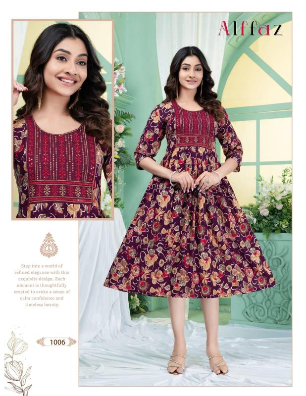 Beauty Alffaz catalog branded kurtis for wholesale in bangalore