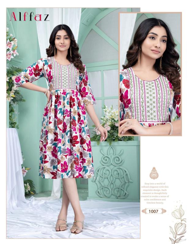 Beauty Alffaz catalog branded kurtis for wholesale in bangalore