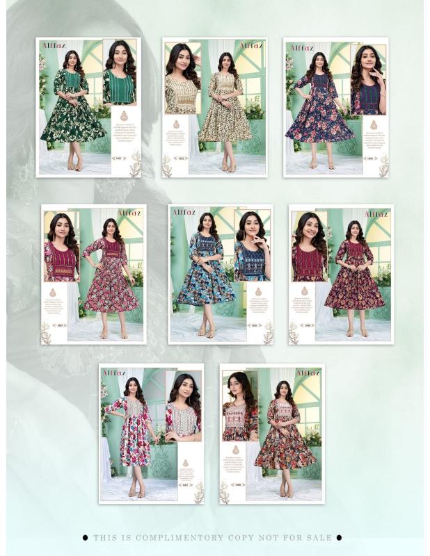 Beauty Alffaz catalog branded kurtis for wholesale in bangalore