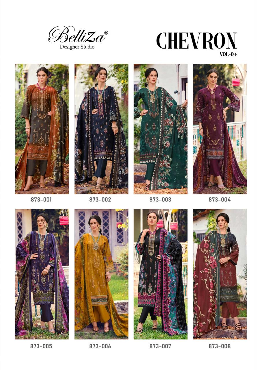 BelliZa Chevron Vol 4 Catalog ahmedabad dress material wholesale market