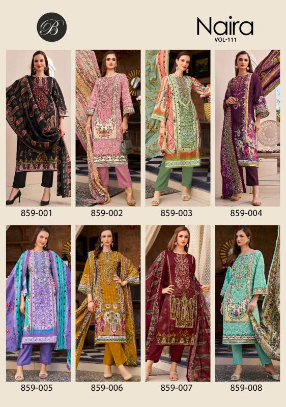 Belliza Naira Vol 111 catalog wholesale readymade dress material market near me