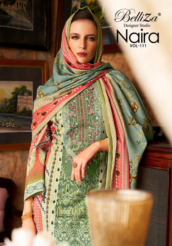 Belliza Naira Vol 111 catalog wholesale readymade dress material market near me