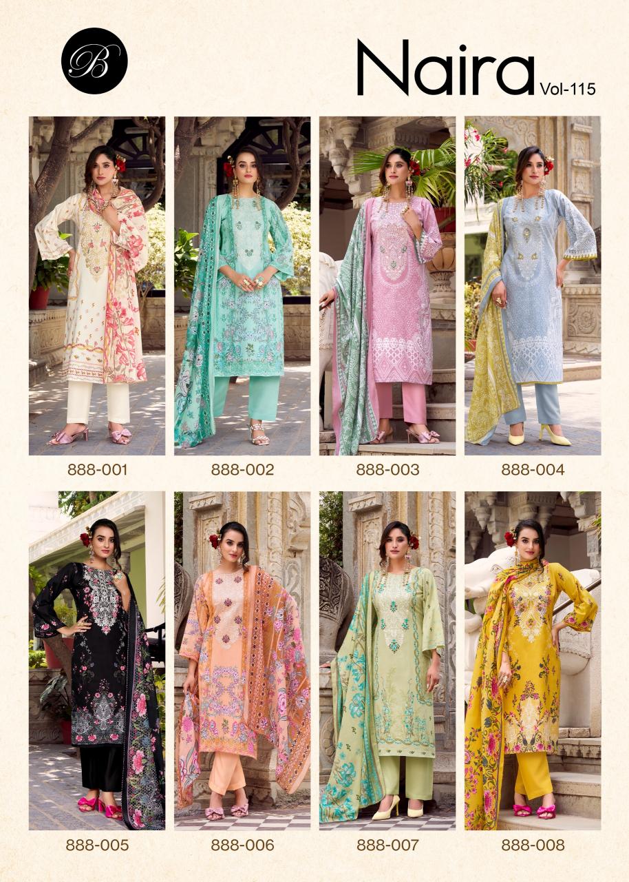 Belliza Naira Vol 115 catalog wholesale dress material market in gujarat