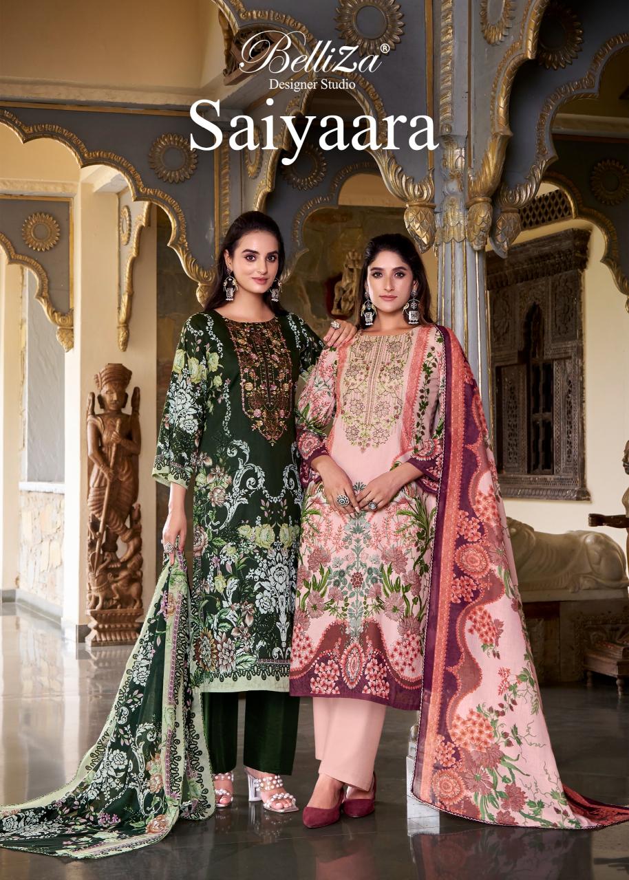 Belliza Saiyaara Catalog dress material wholesale market in delhi