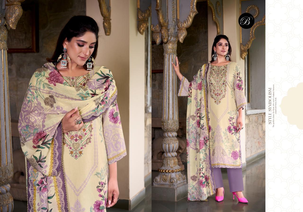 Belliza Saiyaara Catalog dress material wholesale market in delhi