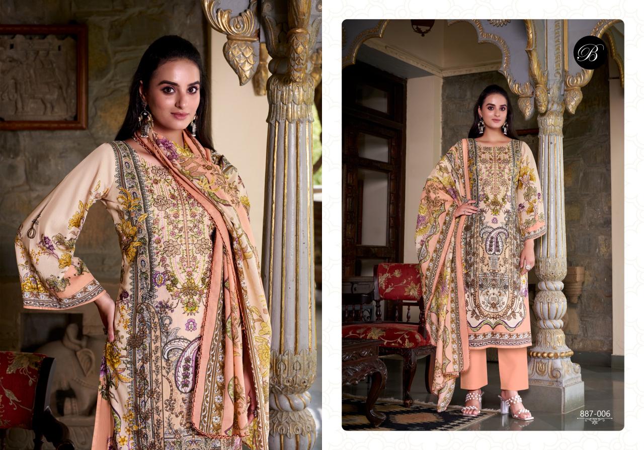 Belliza Saiyaara Catalog dress material wholesale market in delhi