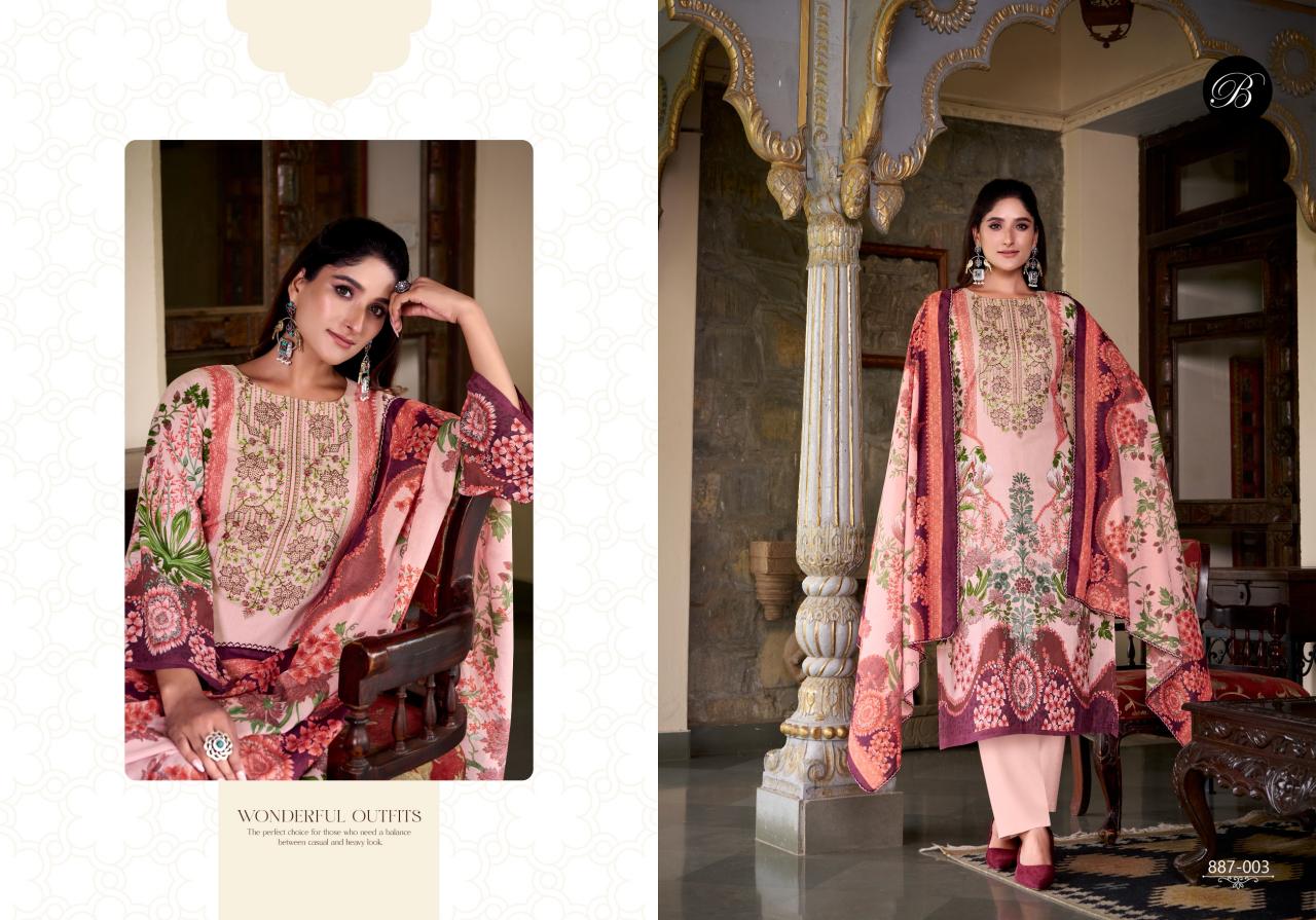 Belliza Saiyaara Catalog dress material wholesale market in delhi