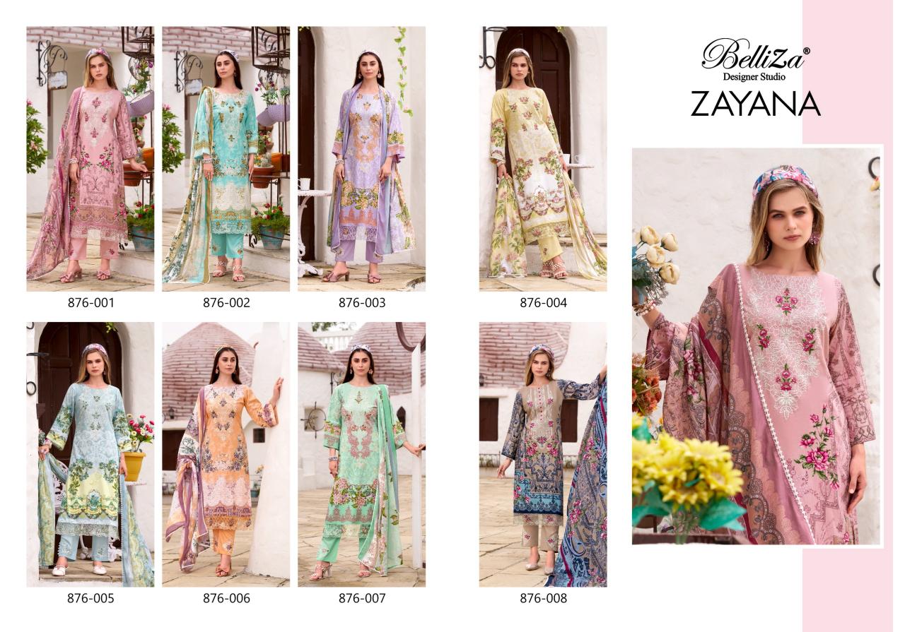 Belliza Zayana catalog pakistani dress material wholesale