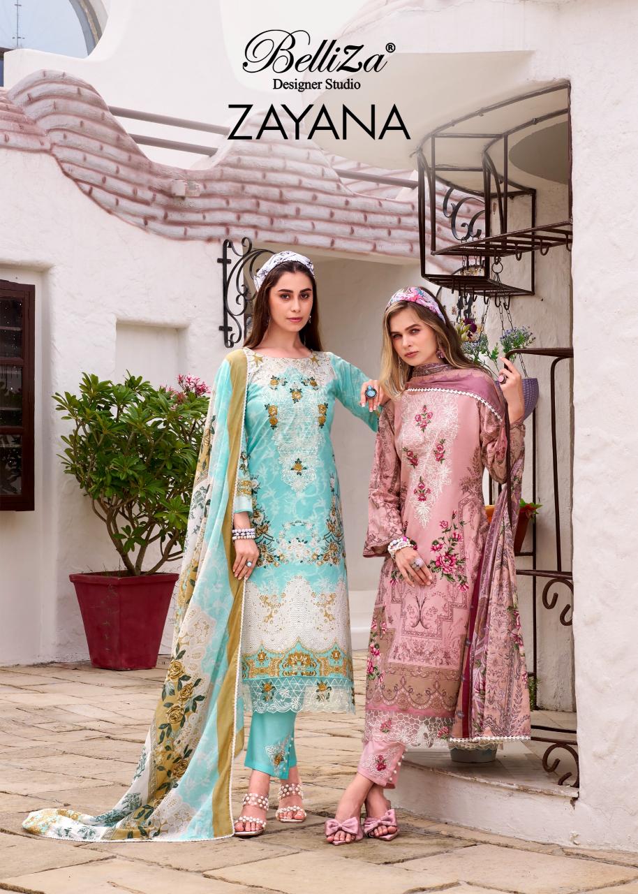 Belliza Zayana catalog pakistani dress material wholesale