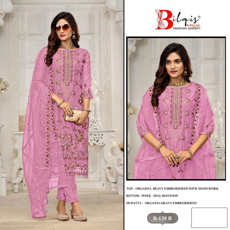Bilqis 130 A TO D catalog pakistani suits wholesale surat