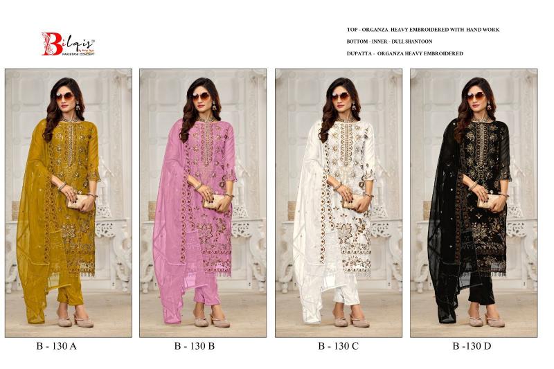 Bilqis 130 A TO D catalog pakistani suits wholesale surat