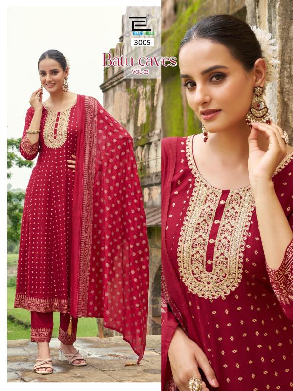 Blue Hills Batu Caves vol 3 catalog indian kurti size chart