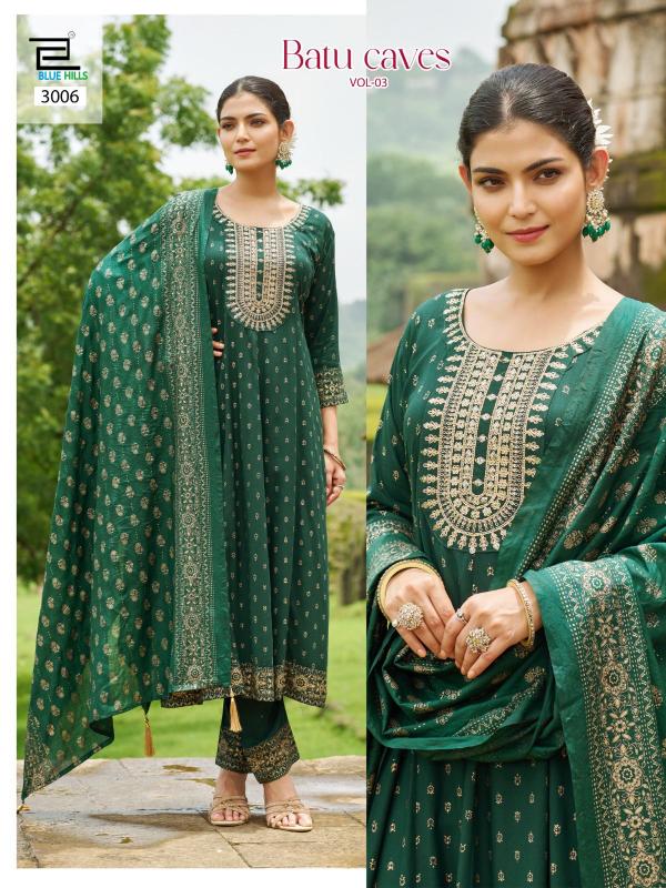 Blue Hills Batu Caves vol 3 catalog indian kurti size chart