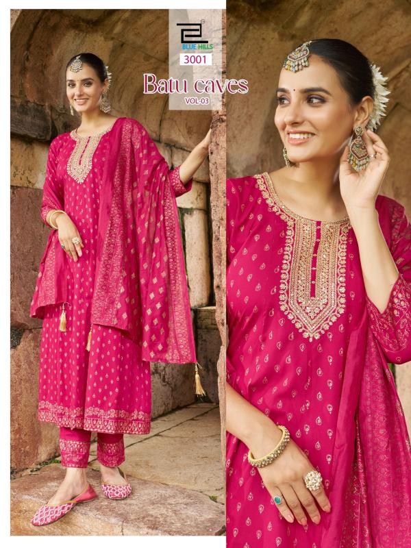 Blue Hills Batu Caves vol 3 catalog indian kurti size chart