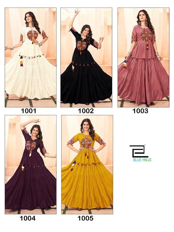 Blue Hills Dholida catalog anarkali kurtis online india