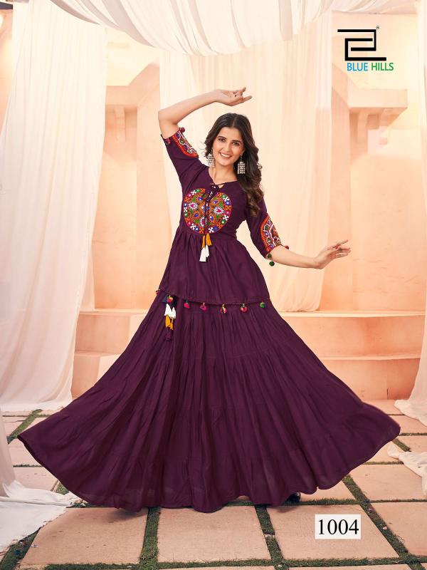 Blue Hills Dholida catalog anarkali kurtis online india