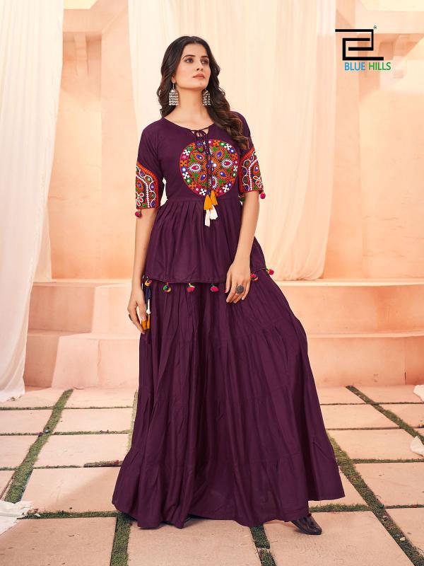 Blue Hills Dholida catalog anarkali kurtis online india