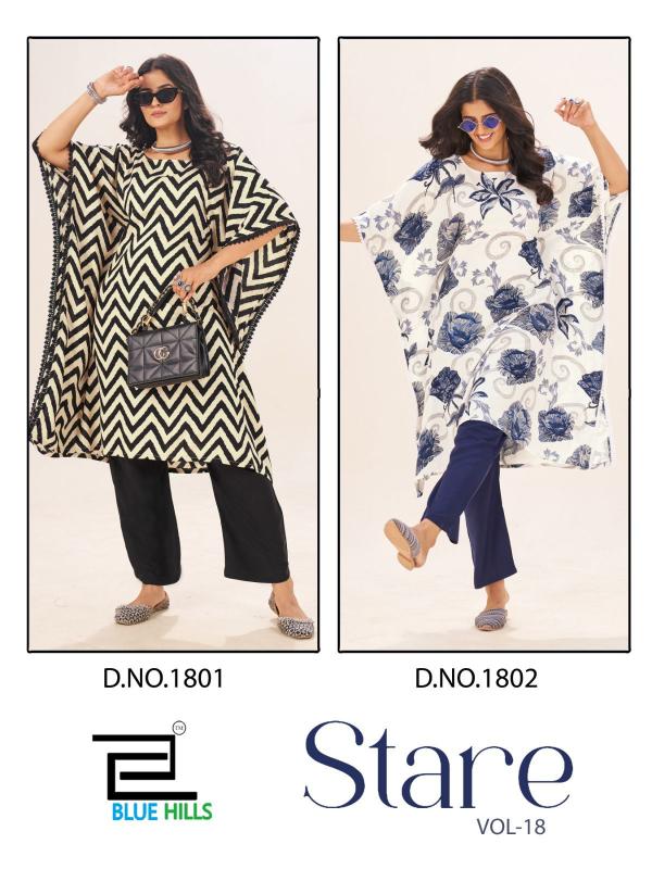 Blue Hills Stare Vol 18 catalog kaftan kurtis online india