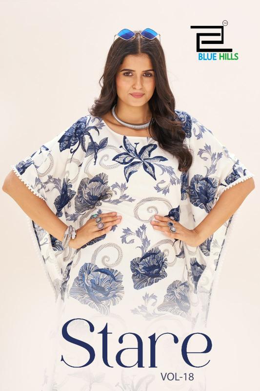 Blue Hills Stare Vol 18 catalog kaftan kurtis online india