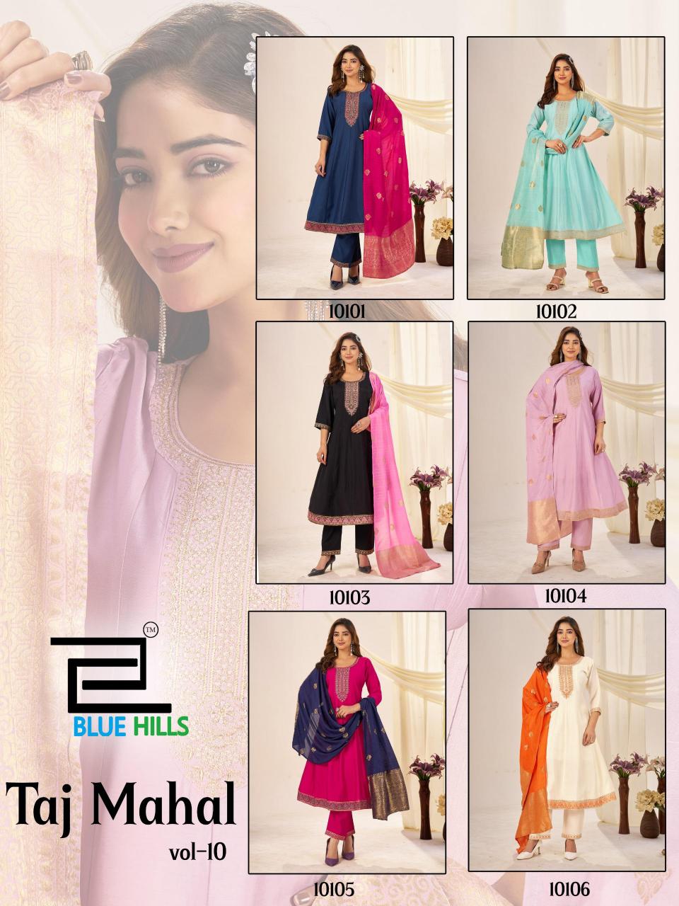 Blue Hills Taj Mahal vol 10 Catalog buy kurti online india
