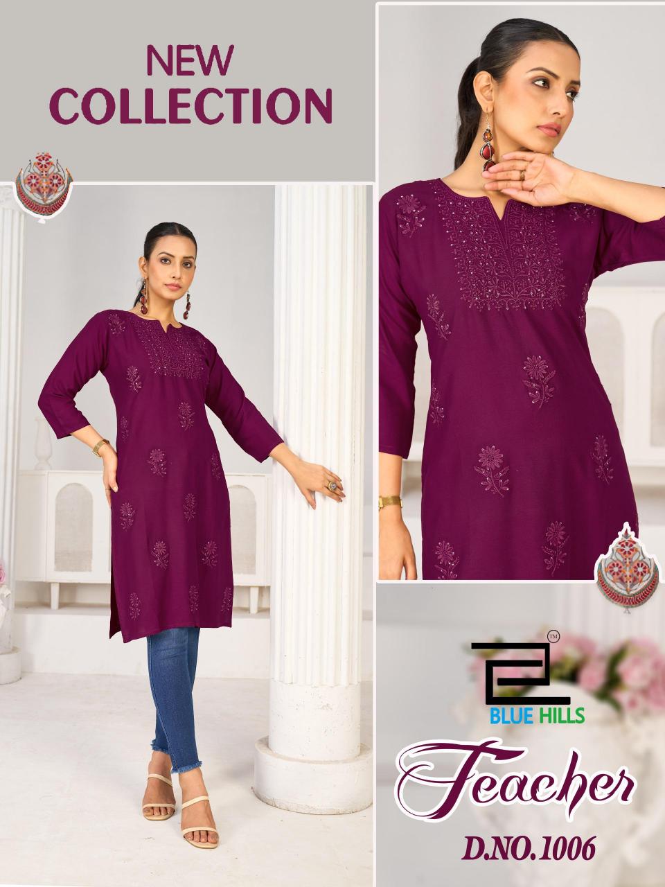 Blue Hills Teacher catalog buy indian kurtis online