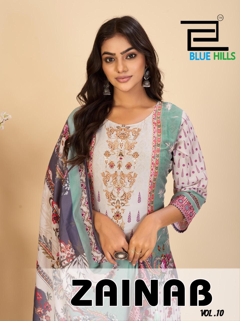 Blue Hills Zainab vol 10 catalog kurtis collection in india