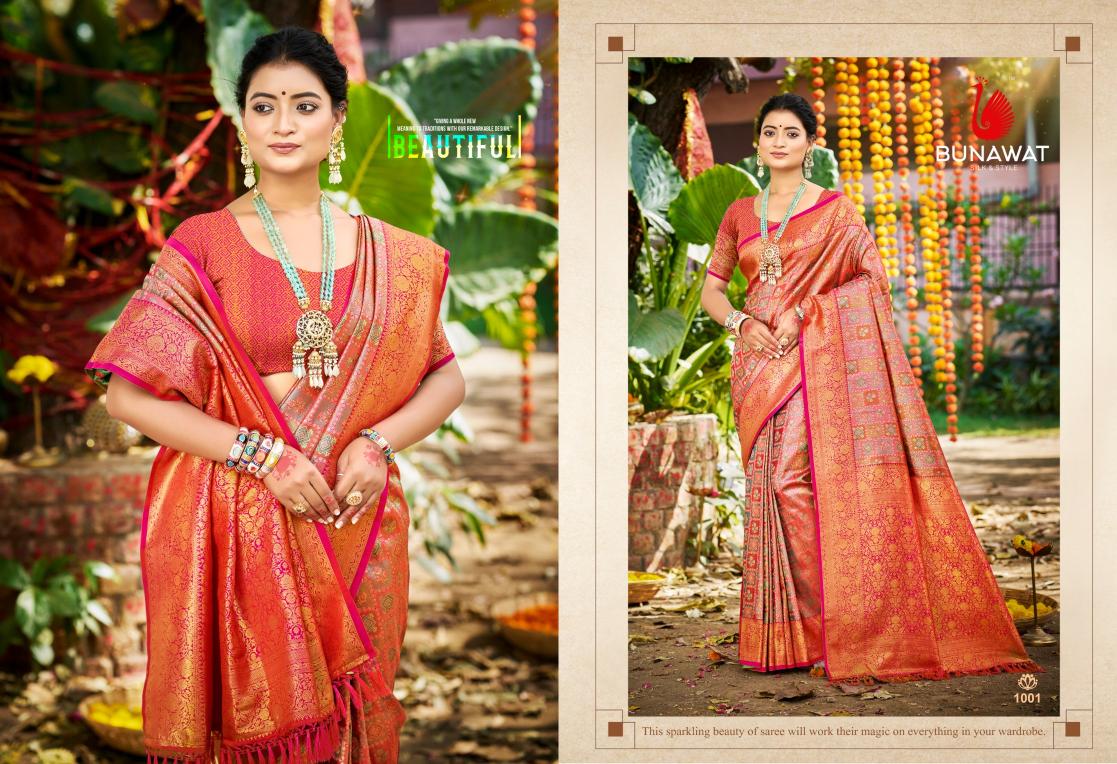 BUNAWAT - Chaturi Silk VOL-04  Dharmavaram Silk Woven Work Traditional Saree