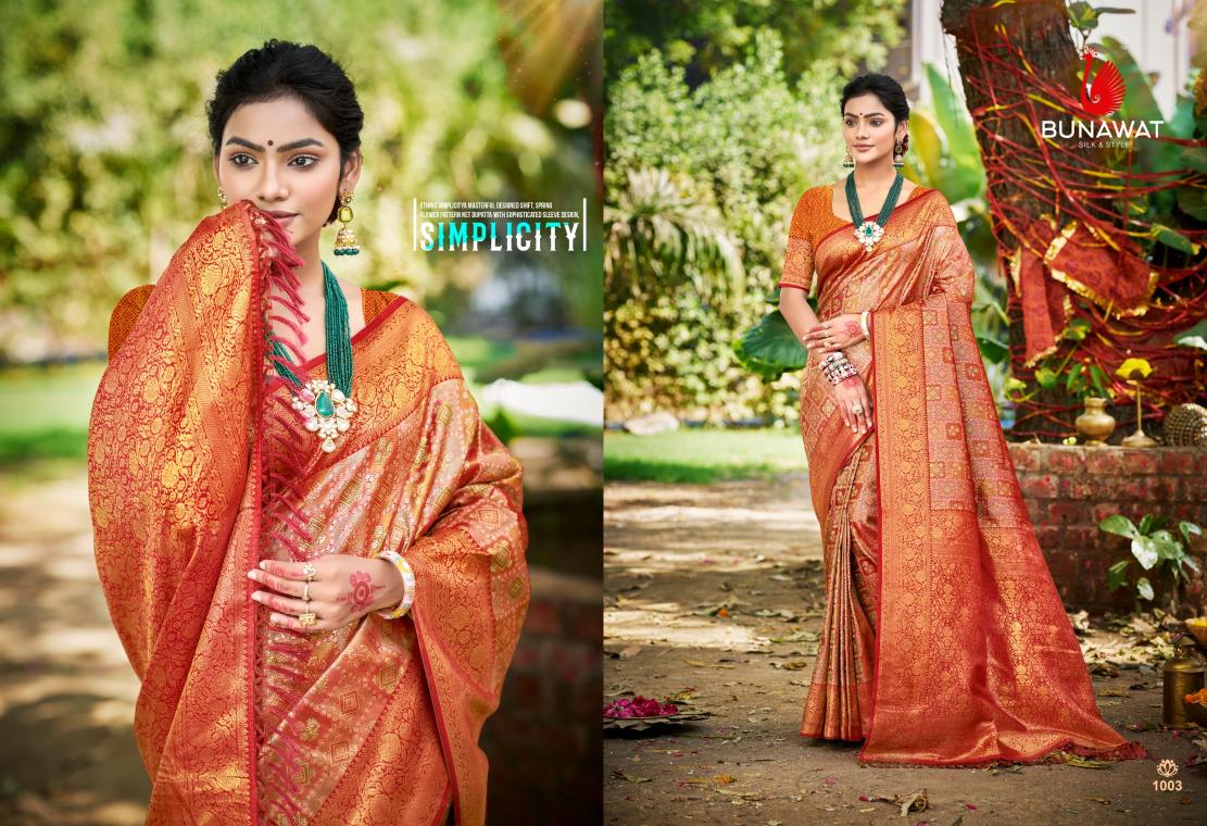 BUNAWAT - Chaturi Silk VOL-04  Dharmavaram Silk Woven Work Traditional Saree