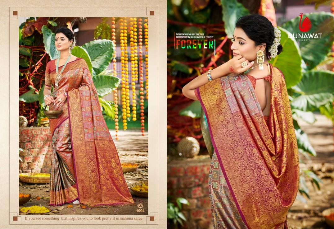 BUNAWAT - Chaturi Silk VOL-04  Dharmavaram Silk Woven Work Traditional Saree