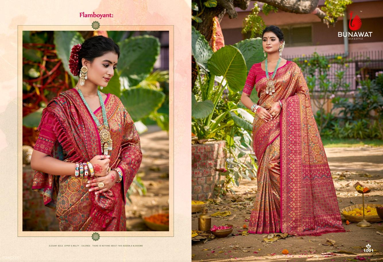 BUNAWAT - Chaturi Silk VOL-05  Dharmavaram Silk Woven Work Traditional Saree