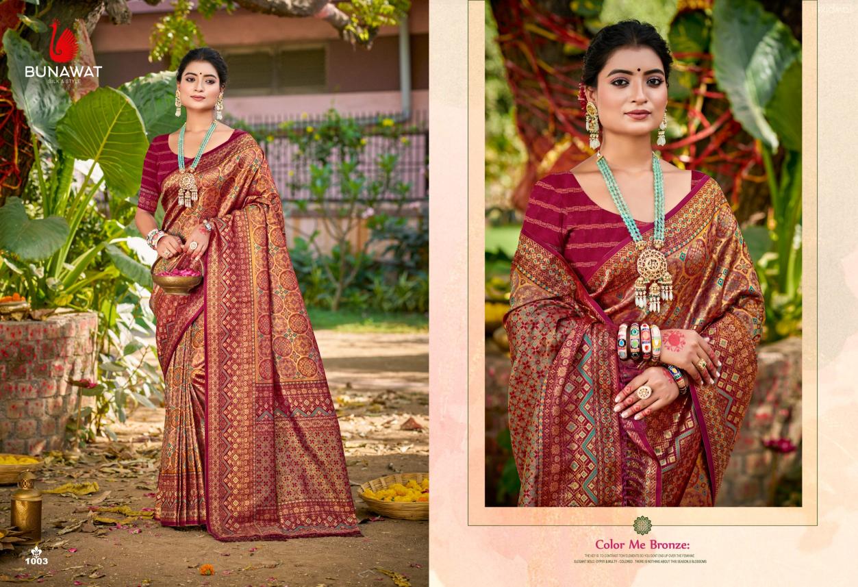 BUNAWAT - Chaturi Silk VOL-05  Dharmavaram Silk Woven Work Traditional Saree