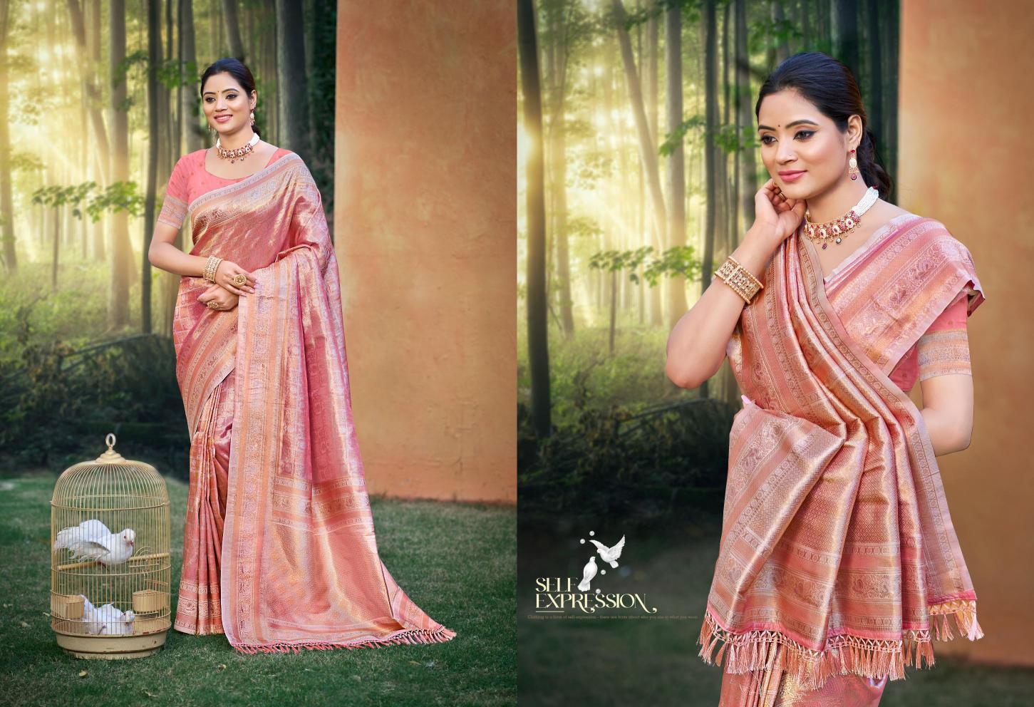 BUNAWAT - Nikhila Silk VOL-02 Sangam Prints kanjivaram silk Woven Work Traditional Saree