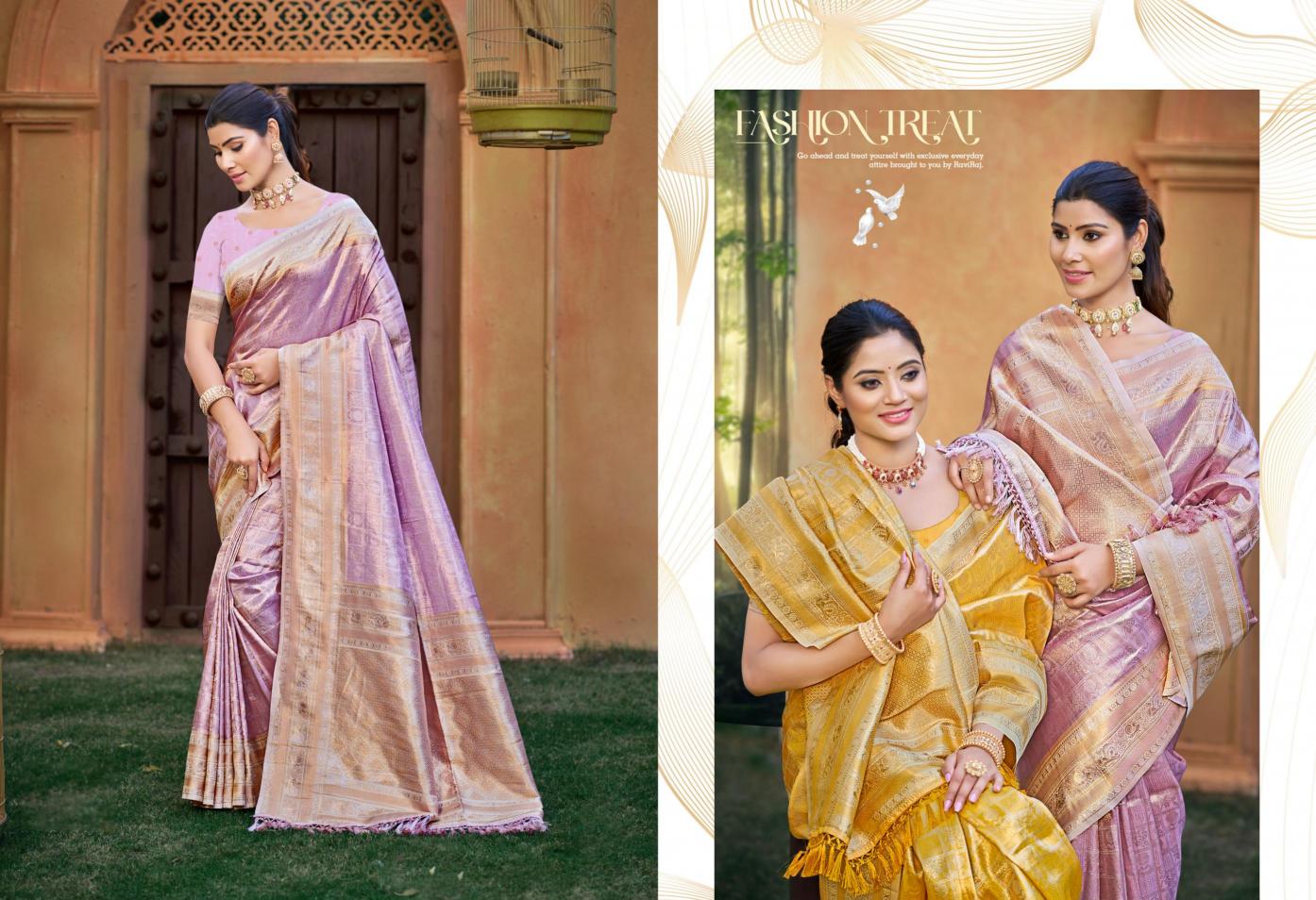 BUNAWAT - Nikhila Silk VOL-02 Sangam Prints kanjivaram silk Woven Work Traditional Saree