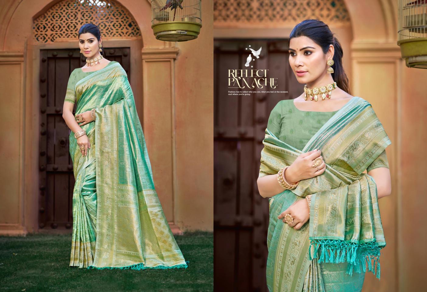 BUNAWAT - Nikhila Silk VOL-02 Sangam Prints kanjivaram silk Woven Work Traditional Saree