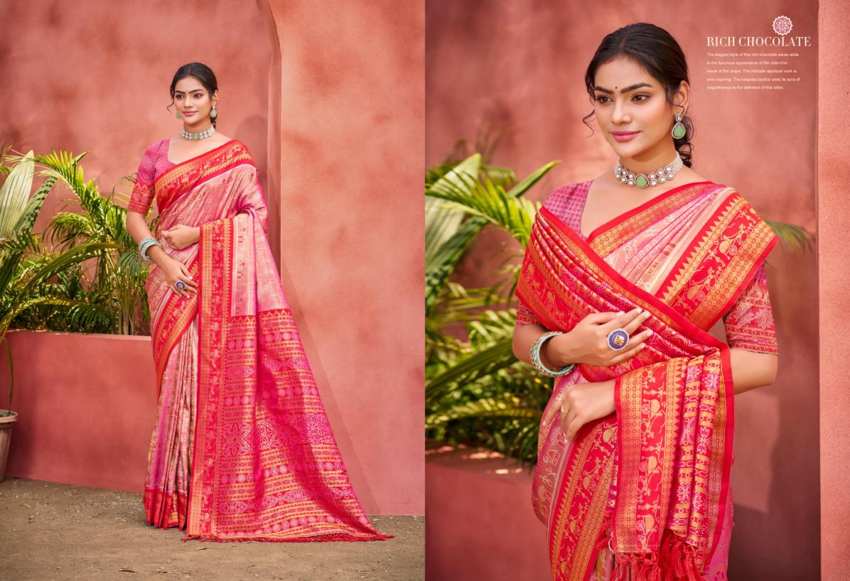 BUNAWAT - Piya Basanti Silk Sangam Prints Light kanjivaram silk Woven Work Traditional Saree